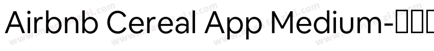 Airbnb Cereal App Medium字体转换